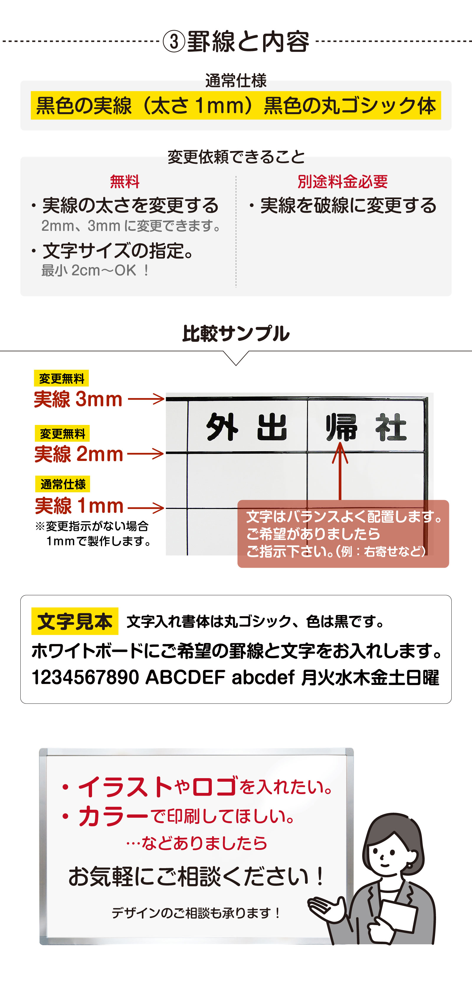 オーダー依頼、コメントなど、お問い合わせページ 煩わせ