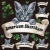 シール アメリカンショートヘア 猫 装飾 デコレーションシール チョークアート 窓ガラス 黒板 看板 POP ステッカー 商品一覧/プレート看板・シール/シール・ステッカー/デコレーション/ペット