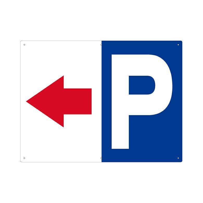 オンラインショップ スタンド看板 駐車場 専用駐車場 右向き 左向き パーキング 誘導看板 赤 屋外使用可
