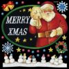 シール クリスマス サンタクロース 雪だるま スノーマン リース 装飾 デコレーションシール チョークアート 窓ガラス 黒板 看板 POP ステッカー 商品一覧/プレート看板・シール/シール・ステッカー/デコレーション/シーズン