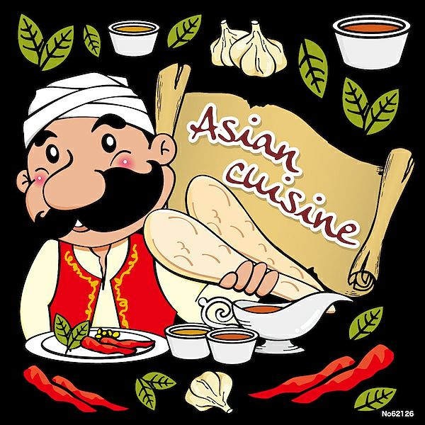 シール キャラクター インド人 Asian cuisine 唐辛子 スパイス 洋食カフェ 装飾 デコレーションシール チョークアート 窓ガラス 黒板 看板 POP ステッカー 商品一覧/プレート看板・シール/シール・ステッカー/デコレーション/洋食・カフェ店