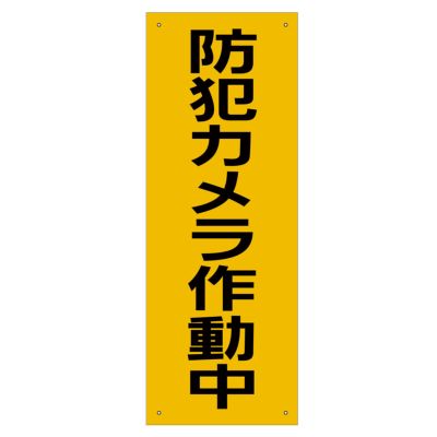 防犯看板 「防犯カメラ設置店」 看板 プレート 監視カメライラスト入り